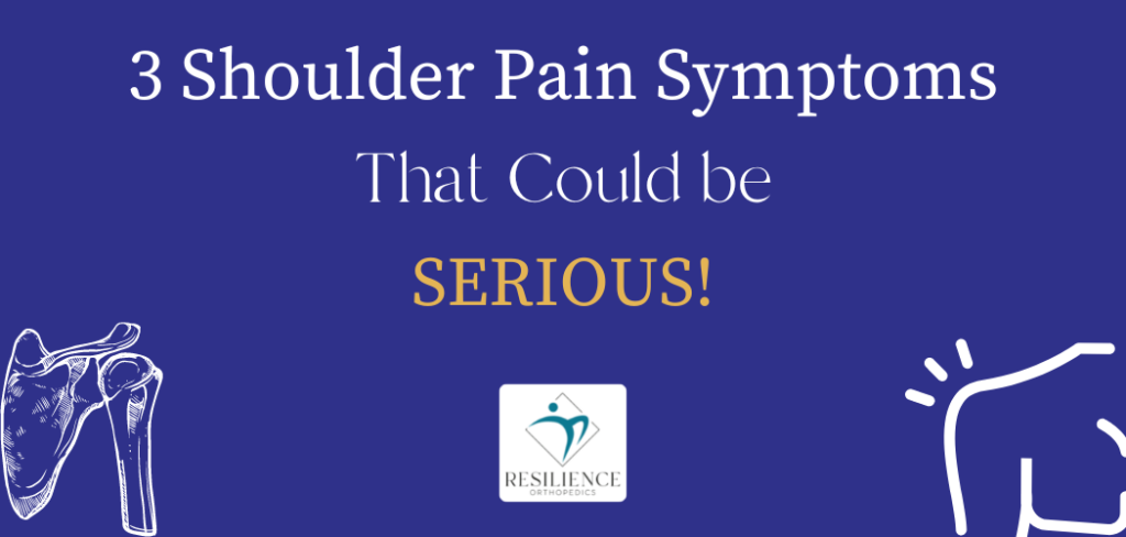 shoulder pain symptoms that are serious