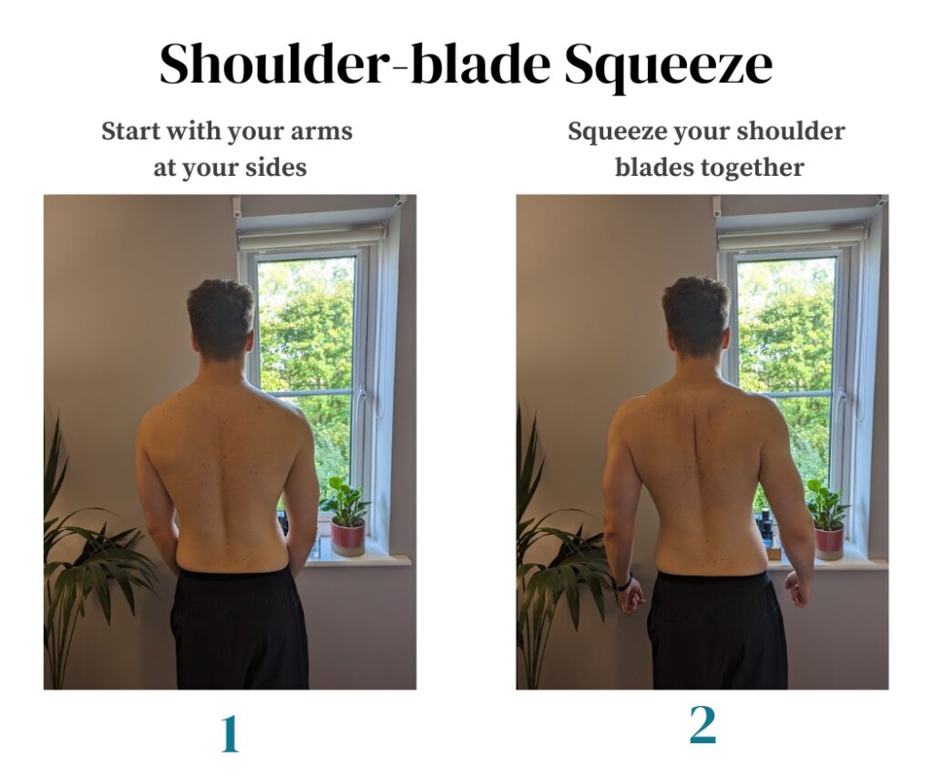 Shoulder blade squeeze