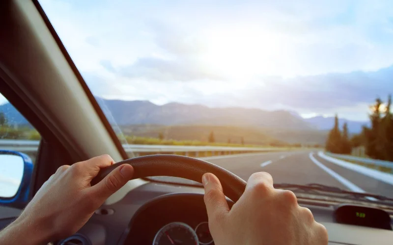 woman driving after acl surgery