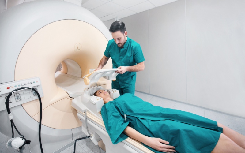 patient going for an MRI Scan