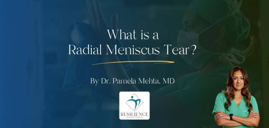 What is a radial meniscus tear guide
