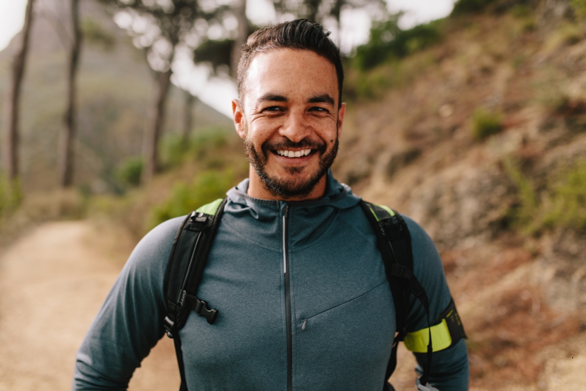 tech professional on a run